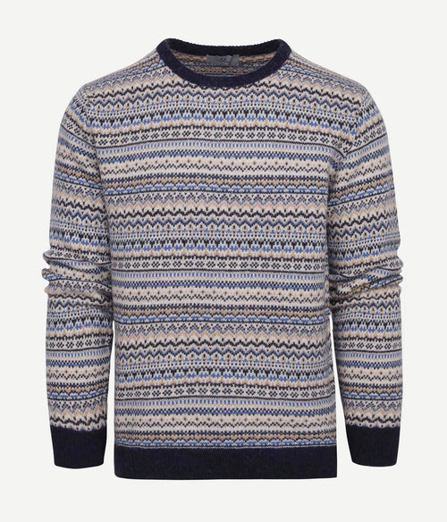 Suitable prestige fair isle pullover beige