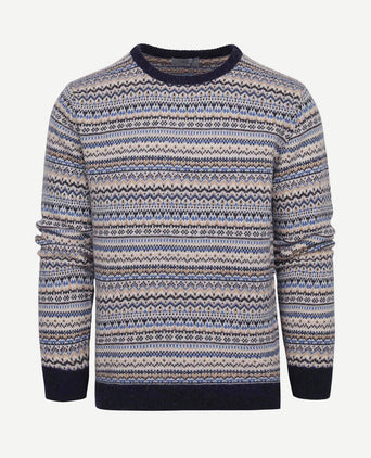 Prestige fair isle pullover beige