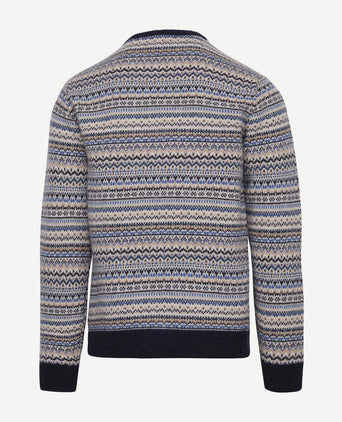 Suitable prestige fair isle pullover beige