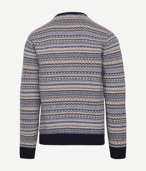 Suitable prestige fair isle pullover beige