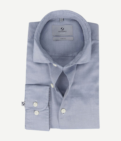 Suitable prestige overhemd funi blauw