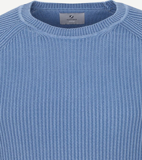 Suitable prestige pullover cris blauw