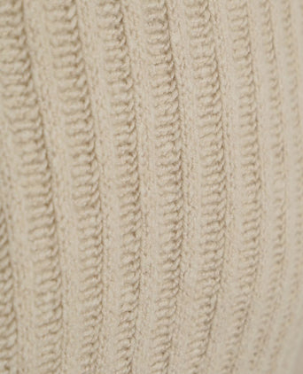 Suitable pullover boiled wool ecru