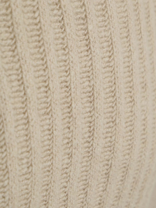 Suitable pullover boiled wool ecru