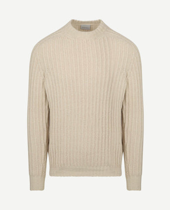 Pullover boiled wool ecru