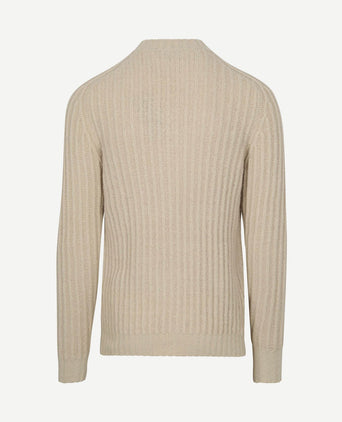 Pullover boiled wool ecru