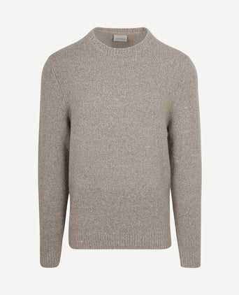 Pullover boiled wool taupe