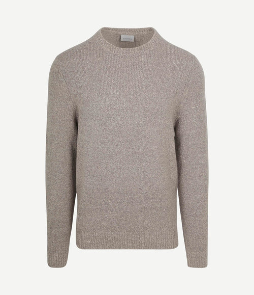 Pullover boiled wool taupe