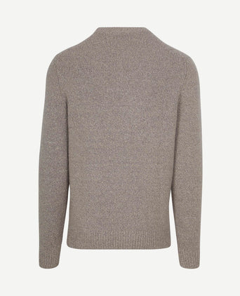Pullover boiled wool taupe