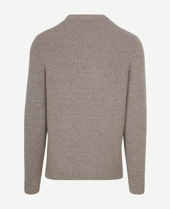 Pullover boiled wool taupe