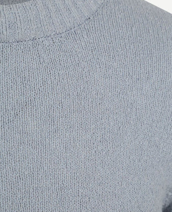 Pullover bouclé blauw