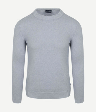 Pullover bouclé blauw Pullover bouclé blauw