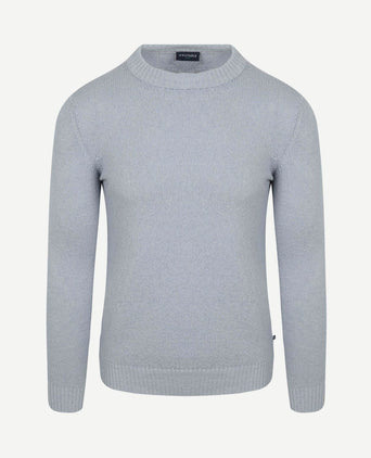 Pullover bouclé blauw