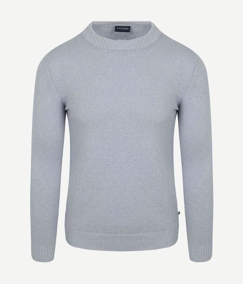 Pullover bouclé blauw