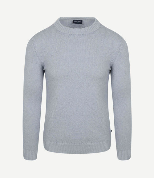 Pullover bouclé blauw