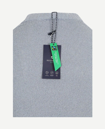 Pullover bouclé blauw