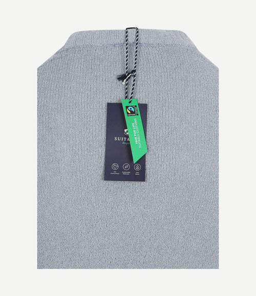 Pullover bouclé blauw