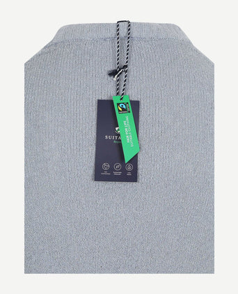 Pullover bouclé blauw