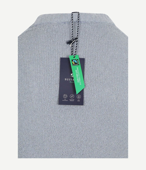 Pullover bouclé blauw