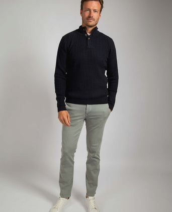 Suitable pullover camock donkerblauw