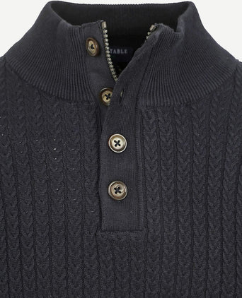 Suitable pullover camock donkerblauw