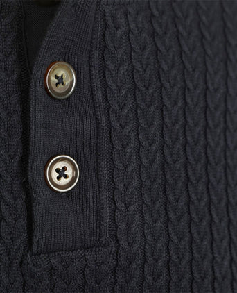 Suitable pullover camock donkerblauw