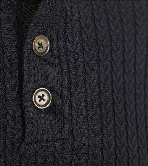 Suitable pullover camock donkerblauw