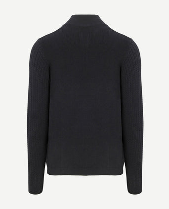 Suitable pullover camock donkerblauw