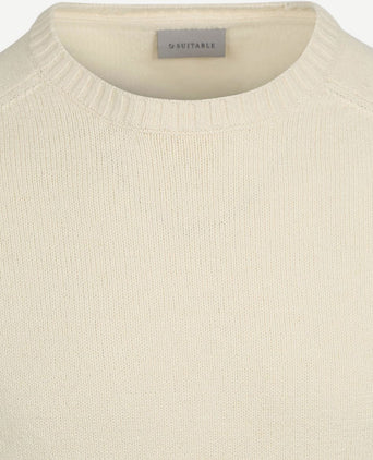 Suitable pullover raw ecru