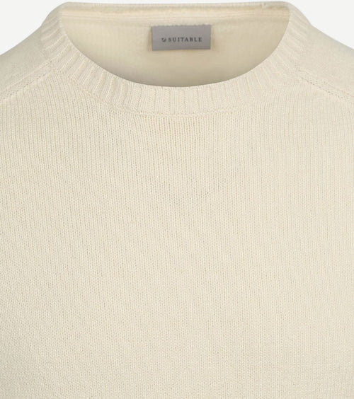 Suitable pullover raw ecru