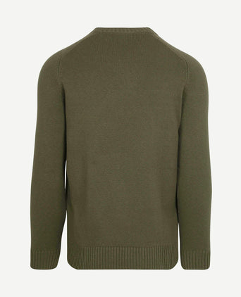 Pullover raw olijfgroen
