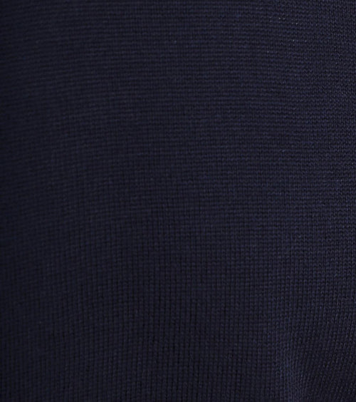 Suitable pullover v-hals wol donkerblauw