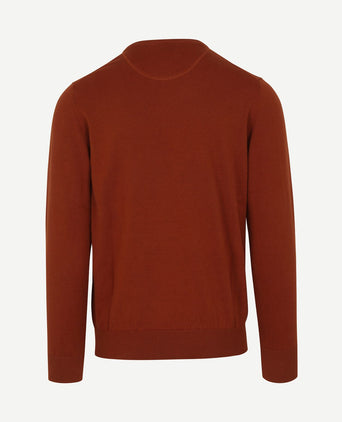 Pullover vini v-hals oranje