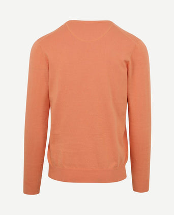 Pullover vini v-hals oranje