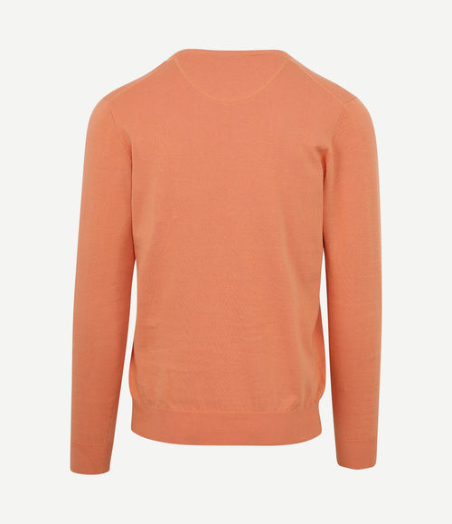 Pullover vini v-hals oranje