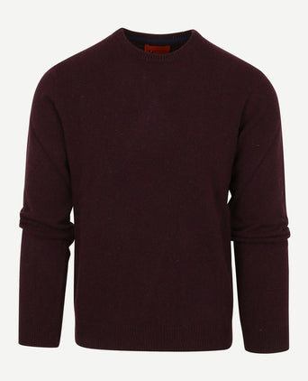 Suitable pullover wol o-hals bordeaux