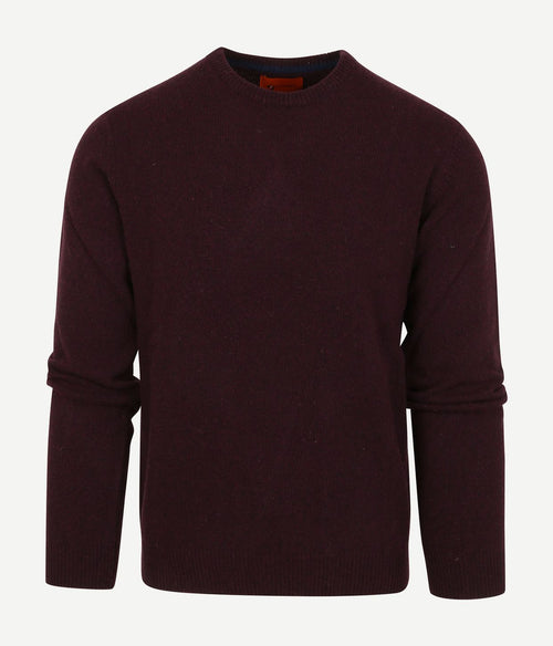 Suitable pullover wol o-hals bordeaux