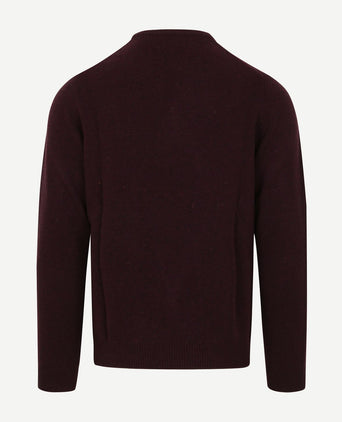 Suitable pullover wol o-hals bordeaux