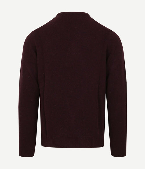 Suitable pullover wol o-hals bordeaux