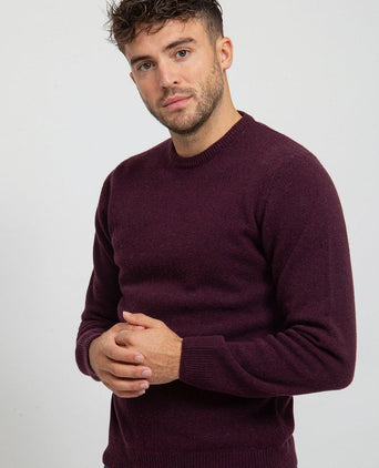 Suitable pullover wol o-hals bordeaux