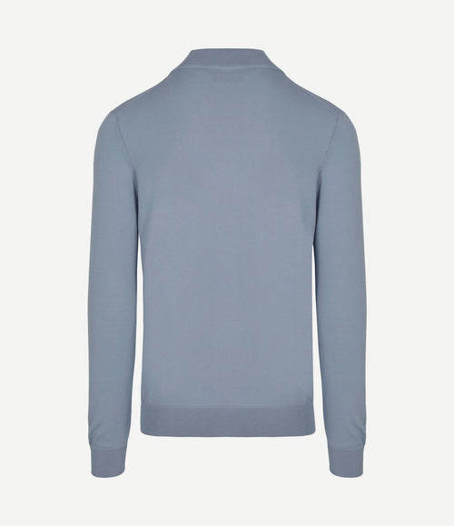Race halve rits trui steel blue