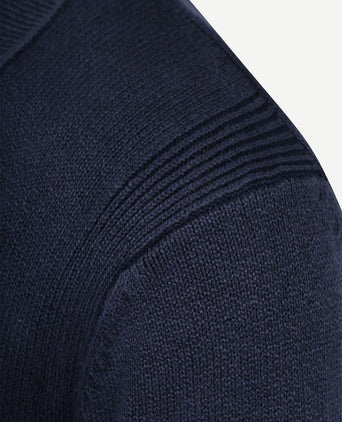 Raw trui riva knit donkerblauw