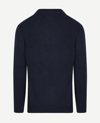 Raw trui riva knit donkerblauw