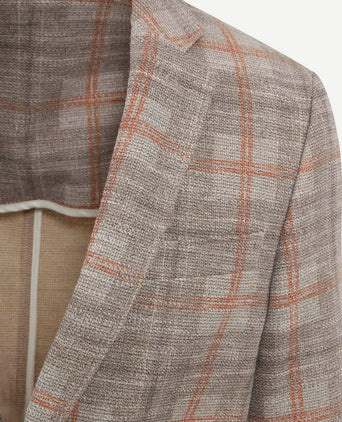 Suitable respect colbert fame jersey ruit flex bruin | Slim-fit