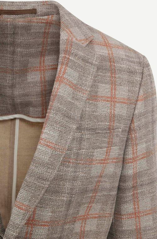 Suitable respect colbert fame jersey ruit flex bruin | Slim-fit