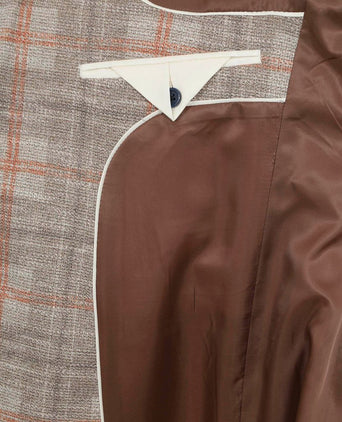 Suitable respect colbert fame jersey ruit flex bruin | Slim-fit