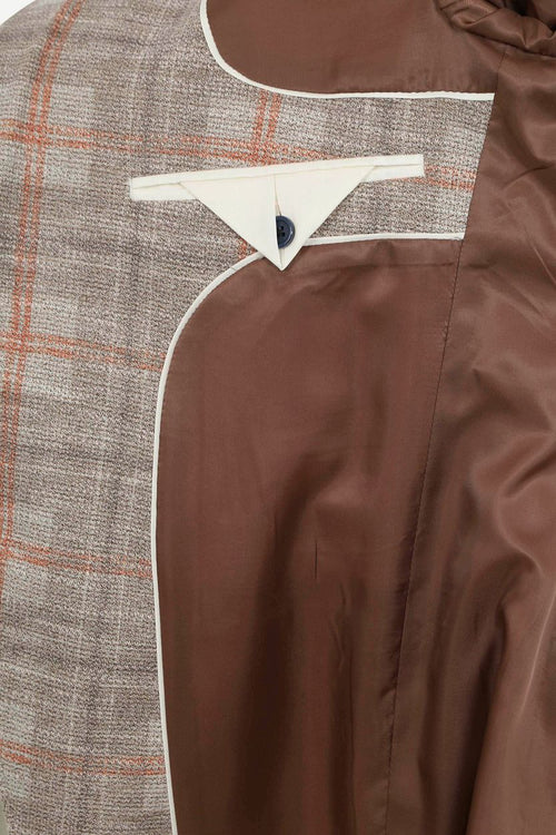 Suitable respect colbert fame jersey ruit flex bruin | Slim-fit
