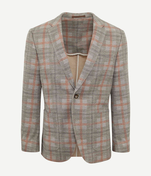 Suitable respect colbert fame jersey ruit flex bruin | Slim-fit