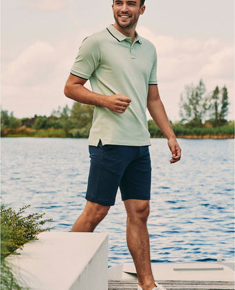 Suitable respect jink short donkerblauw | Slim-fit