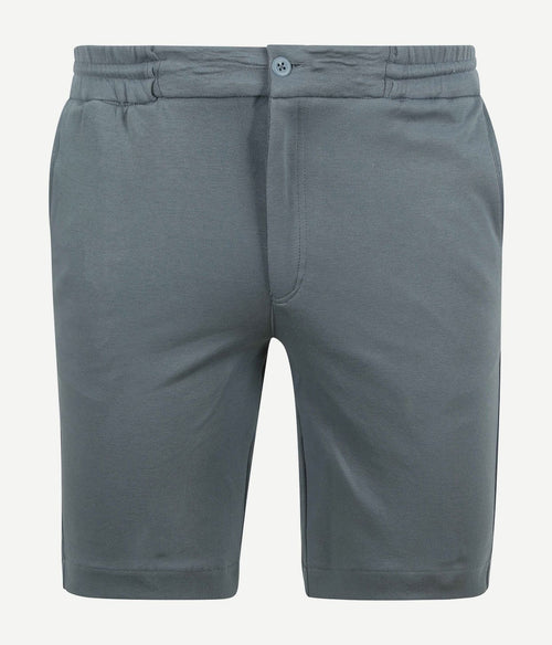 Suitable respect jink short steel blauw | Slim-fit